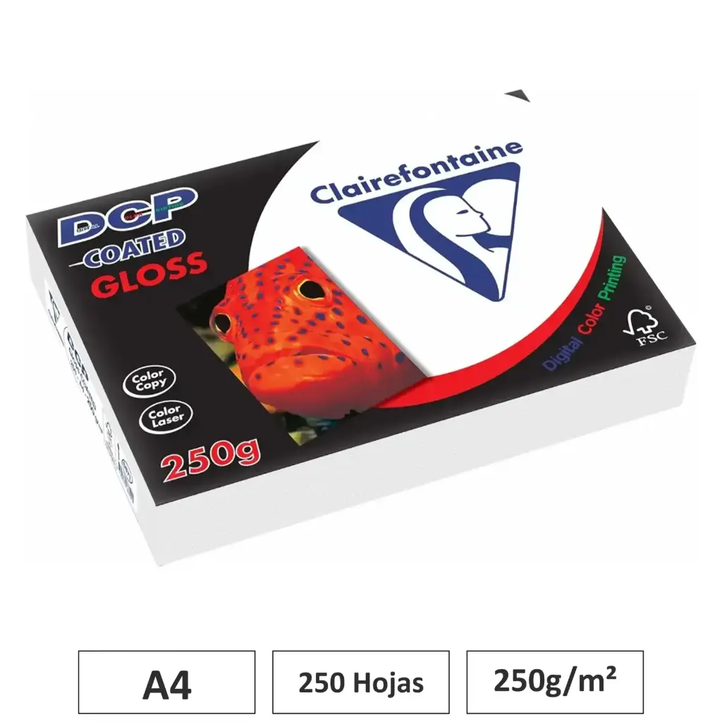 PAPEL BLANCO A4 250 HOJAS 250G CLAIREFONTAINE