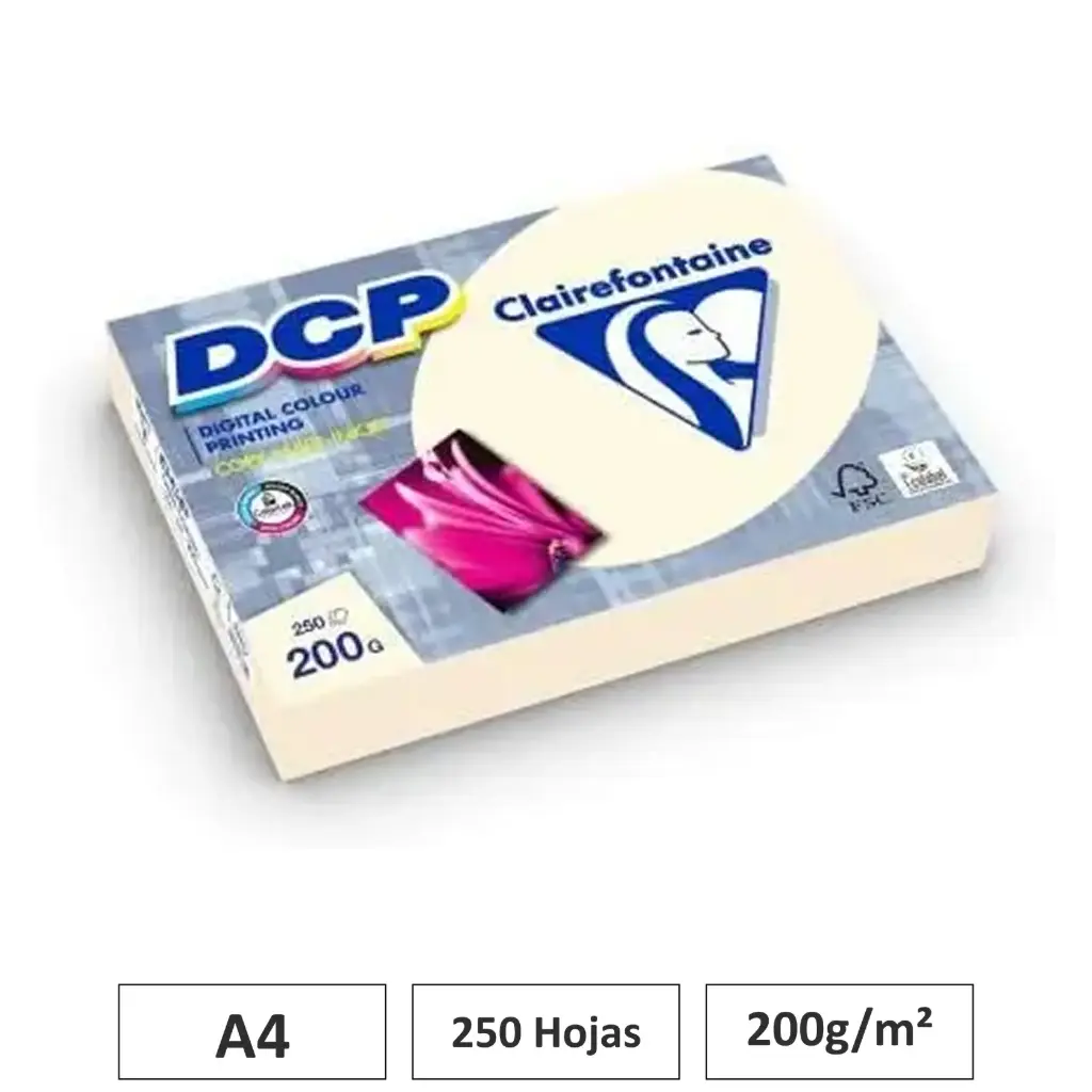 PAPEL DCP MARFIL A4 200G 250 HOJAS