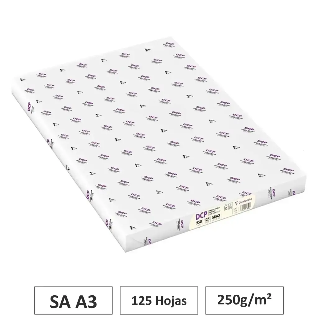 PAPEL DCP MARFIL A4 250G 125 HOJAS 