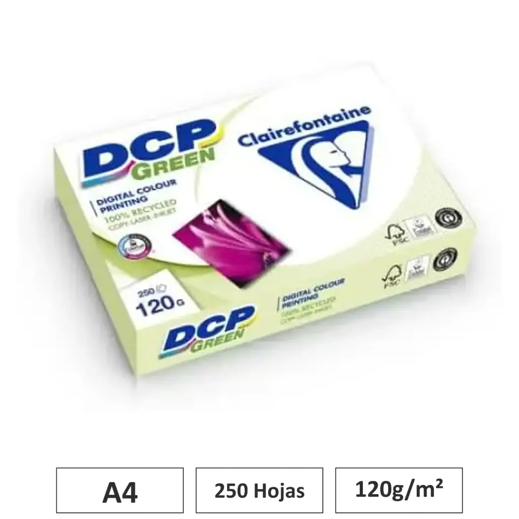 PAPEL BLANCO A4 120G 250 HOJAS RECICLADO