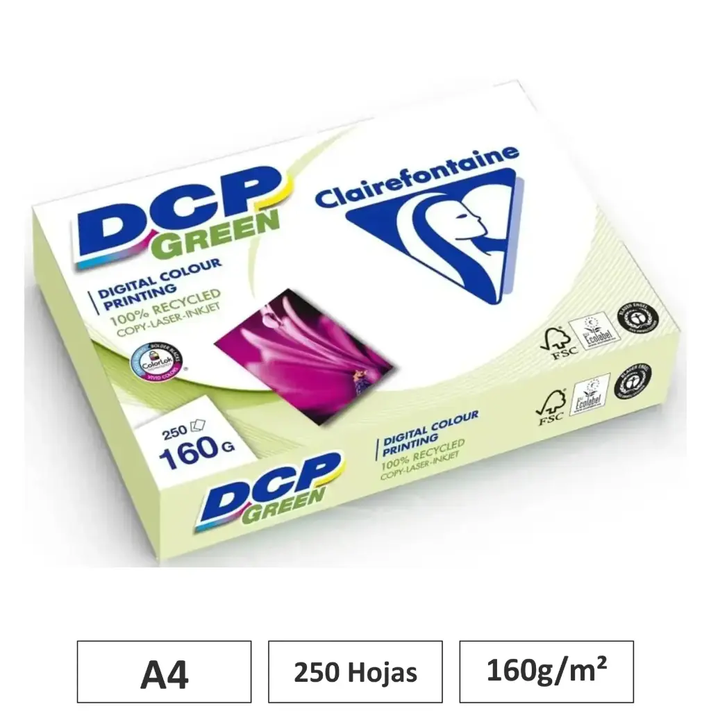 PAPEL MULTIFUNCION A4 160G 250 HOJAS RECICLADO