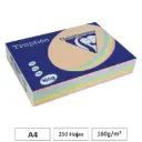 PAPEL COLORES PASTEL A4 250 HOJAS 160G 