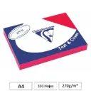 CARTULINA ROJO A4 100 HOJAS 270G CLAIREFONTAINE