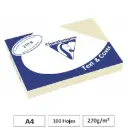 CARTULINA CREMA A4 100 HOJAS 270G CLAIREFONTAINE