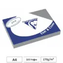 CARTULINA GRIS A4 100 HOJAS 270G CLAIREFONTAINE