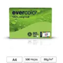 PAPEL RECICLADO VERDE LIMA A4 80G 500 HOJAS