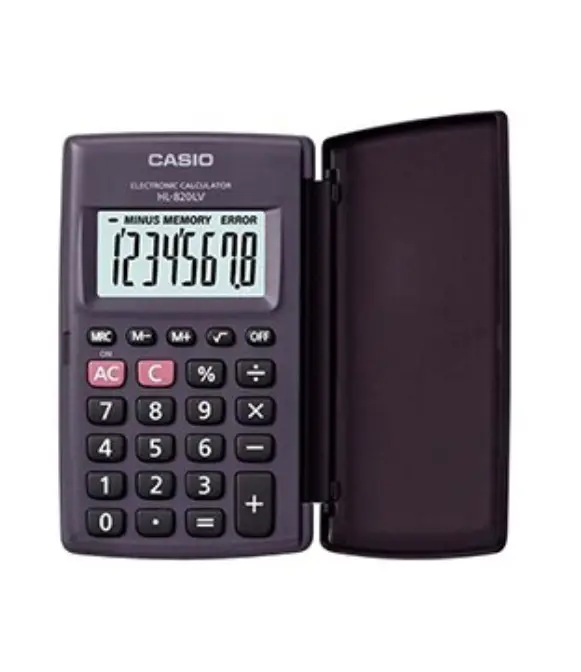 CALCULADORA CASIO BOLSILLO HL-820VERA NEGRA  