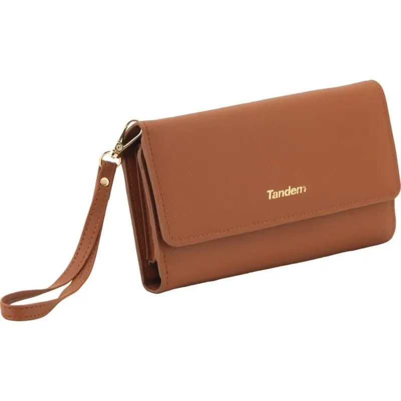 BOLSO CARTERA MULTIFUNCION MARRON - SPORTANDEM