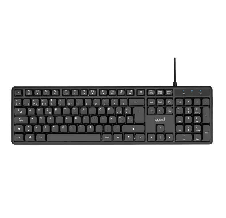 TECLADO USB ESTÁNDAR IGGUAL CK-SILENT-105T NEGRO