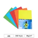 PAPEL A4 80GR 250HJS SURTIDO INTENSO 