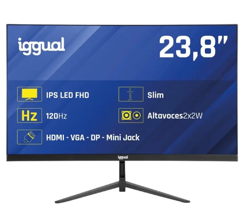 MONITOR IGGUAL 24" 1MS FHD 120HZ VGA HDMI DP MM