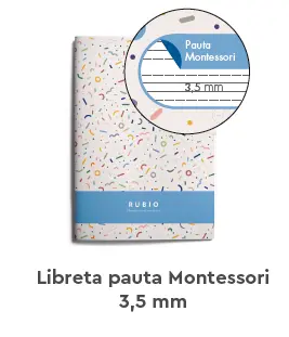 LIBRETA MONTESSORI A4 PAUTA 3.5