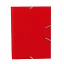 CARPETA MARIOLA CARTON A4+ CON GOMAS Y SOLAPAS ROJA