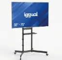 SOPORTE TV DE SUELO IGGUAL SRTV75 CON RUEDAS PARA 32"-75"