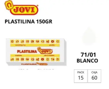 PLASTILINA JOVI MEDIANA 71 BLANCO 150G