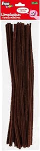 LIMPIAPIPAS CHENILLA MARRON 4MMX30CM 50 UDS