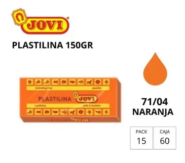 PLASTILINA JOVI MEDIANA 71 NARANJA 150G