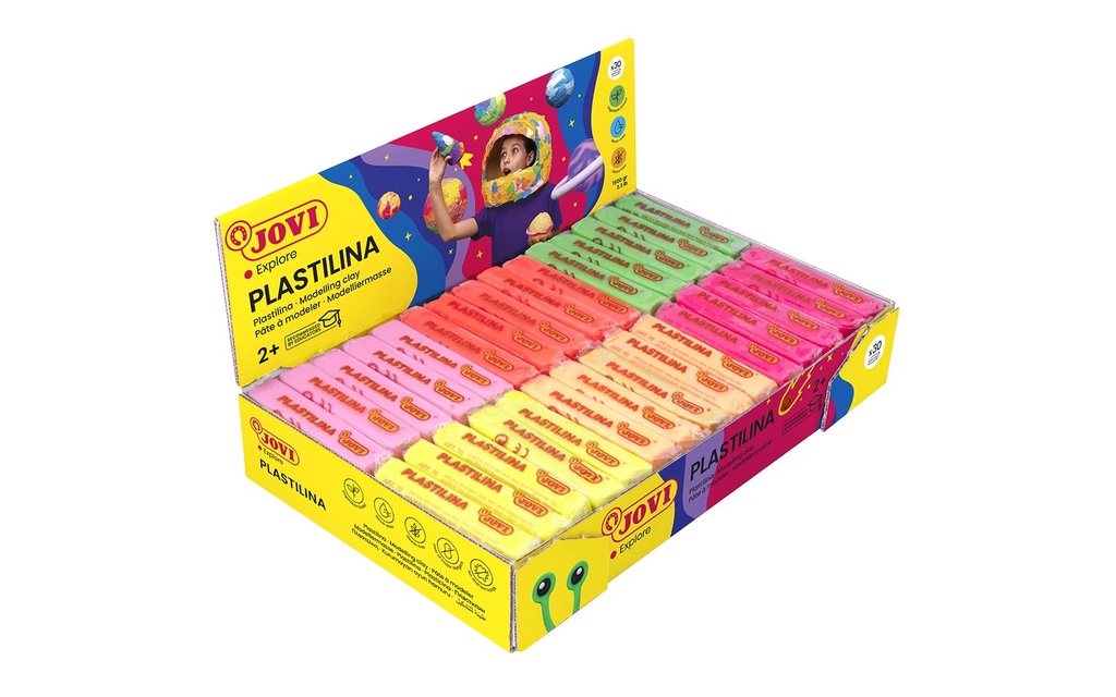 PLASTILINA JOVI PEQUE NEON 30 5UDSX6COLORES