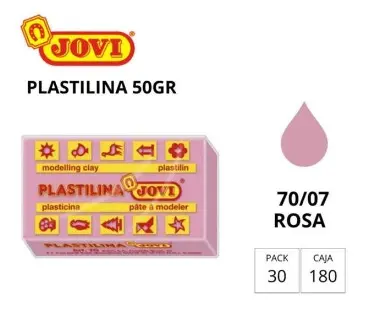 PLASTILINA JOVI PEQUEÑA 70 ROSA 50G