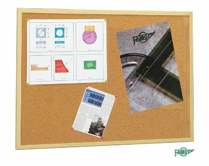 TABLERO CORCHO FAIBO 60×120CM CON MARCO DE MADERA DE PINO