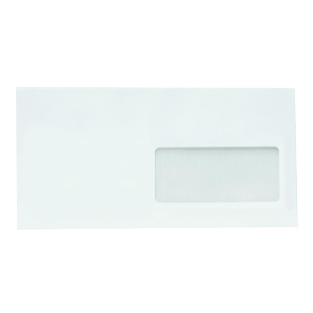 SOBRE AMERICANO CON VENTANA DERECHA 115X225MM 90G SOLAPA RECTA
