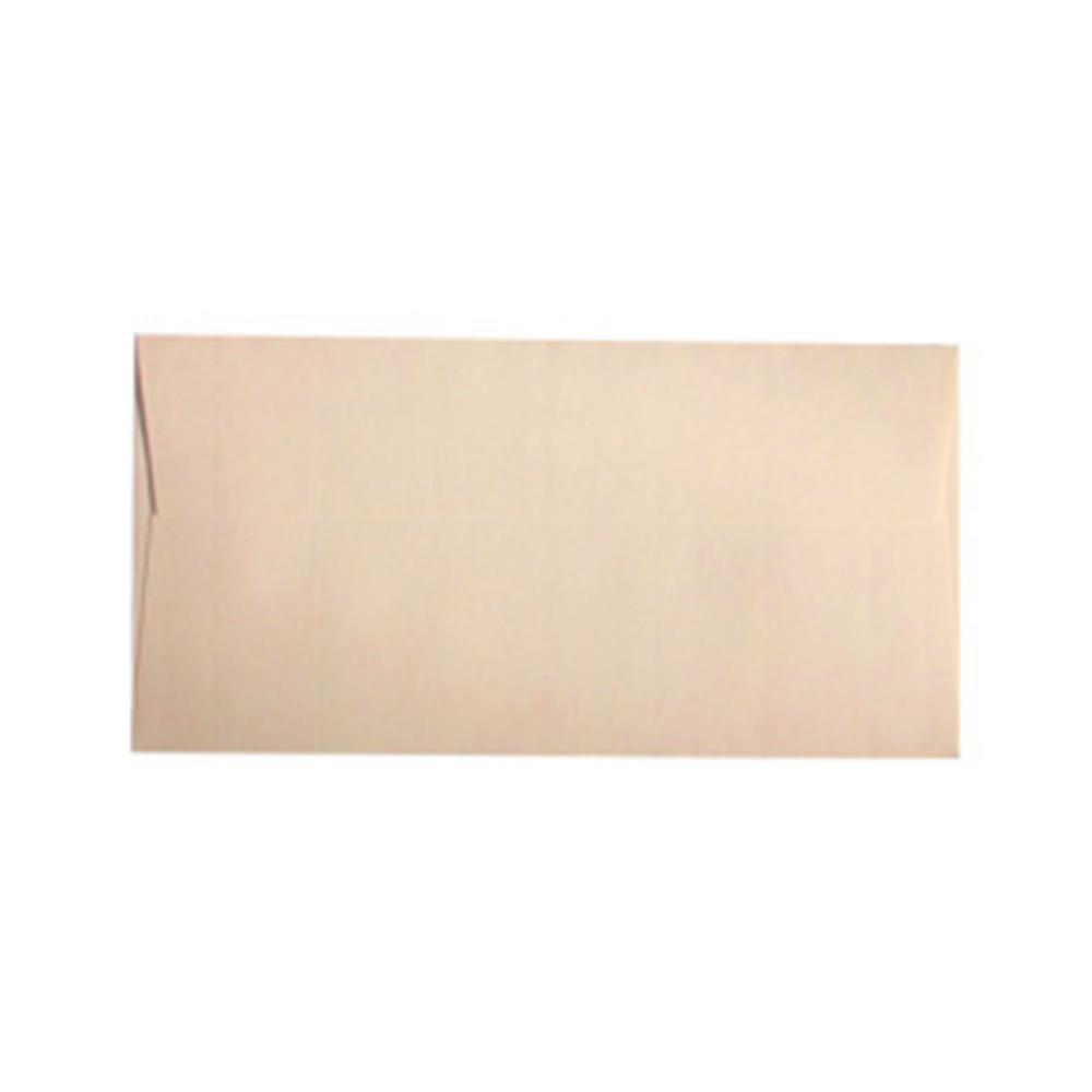 SOBRE BOLSA DL 110 X 220 MM CREMA SIN VENTANA SOLAPA RECTA PACK 10 UD