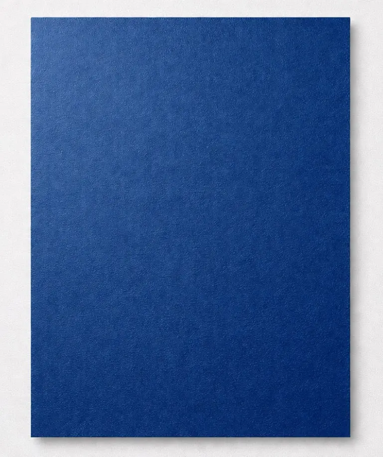 TAPAS CARTON GOFRADO A4 AZUL 50 UDS