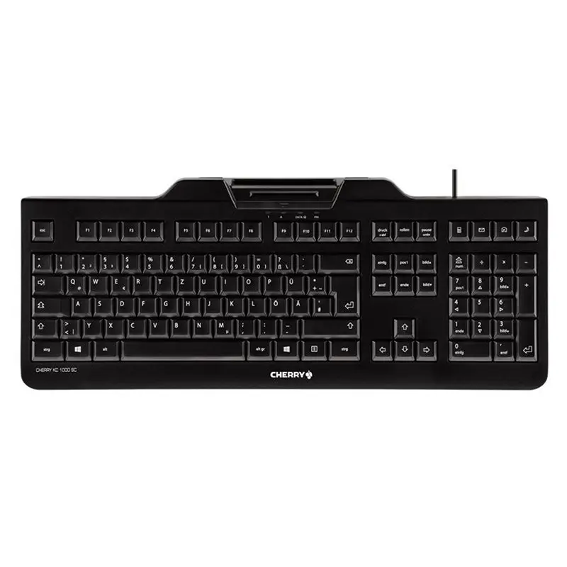 TECLADO CON LECTOR DE CHIP INTEGRADO DNIe NEGRO 