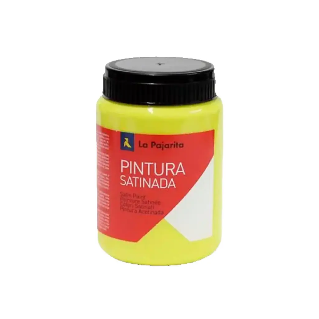 PINTURA SATINADA AMARILLO LIMON 375ML L-01 LA PAJARITA