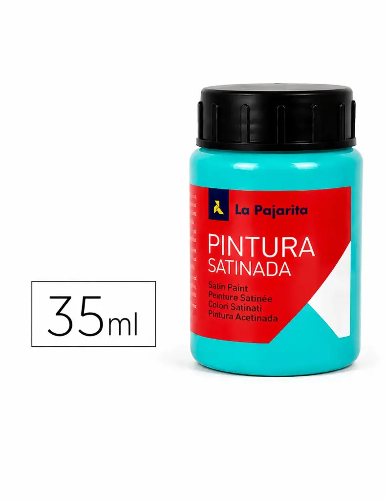 PINTURA SATINADA AZUL TURQUESA 35ML L-35 LA PAJARITA