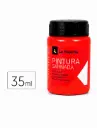 PINTURA SATINADA FLUOR ROJO 35ML F-03 LA PAJARITA