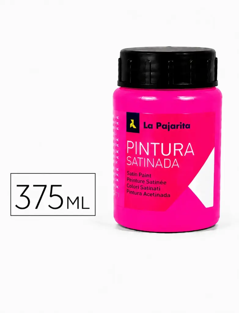 PINTURA SATINADA FLUORESCENTE F-04 MAGENTA 375ML LA PAJARITA