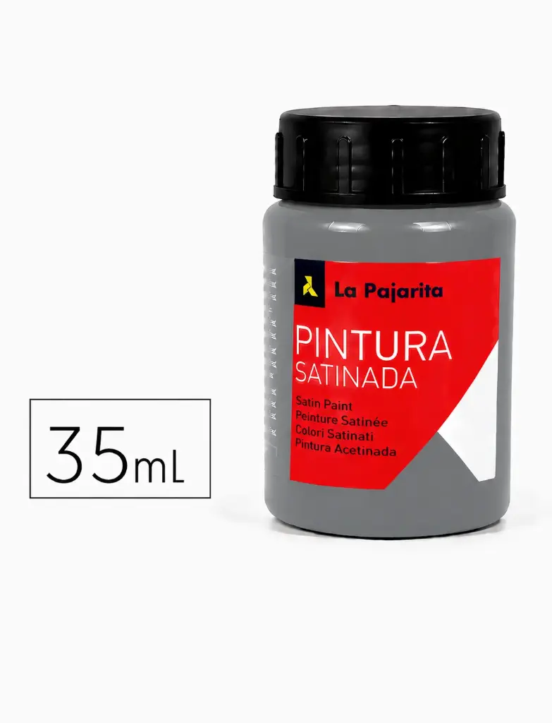 PINTURA SATINADA GRIS 35ML L-40 LA PAJARITA