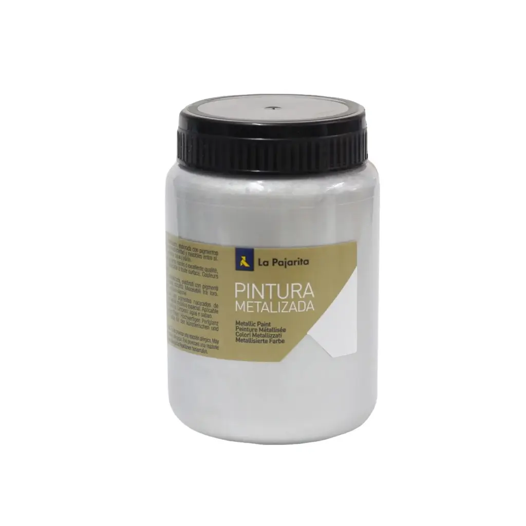 PINTURA SATINADA METALIZADA PLATA 375ML LA PAJARITA