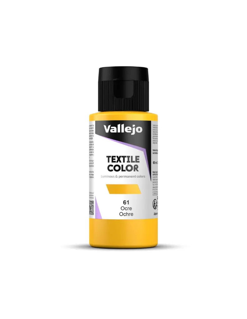 PINTURA TEXTIL VALLEJO Nº 61 OCRE 60 ML