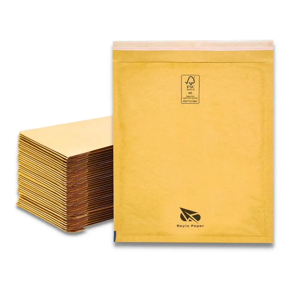 SOBRES ACOLCHADOS RAYLU KRAFT 180X160MM AUTOADHESIVOS CAJA 100 UDS