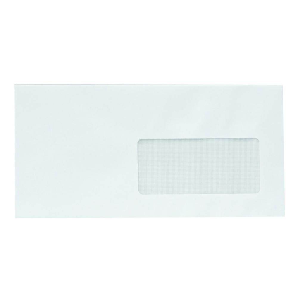 SOBRES DL 110X220MM OFFSET BLANCO 90G CON VENTANA