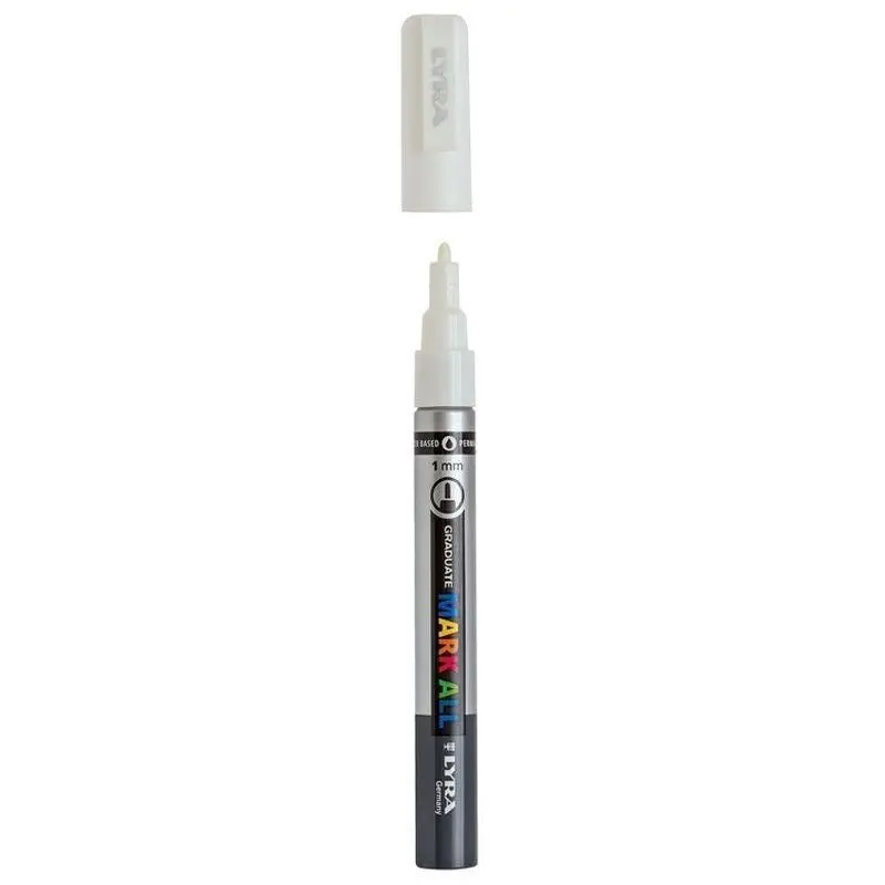 ROTULADOR ACRÍLICO LYRA 1MM BLANCO GRADUATE MARK ALL