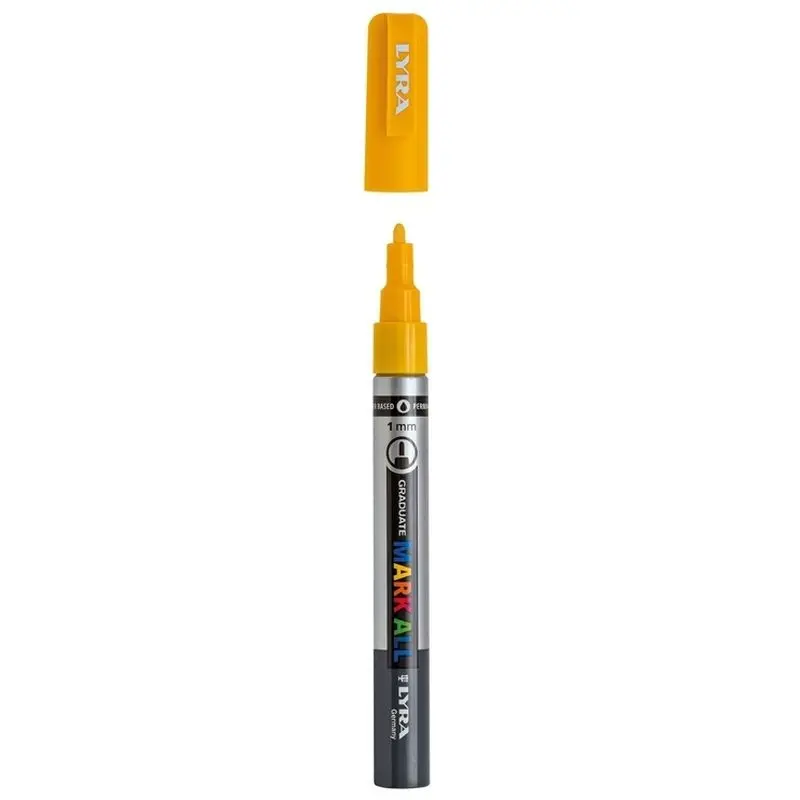 ROTULADOR ACRÍLICO LYRA 1MM AMARILLO GRADUATE MARK ALL