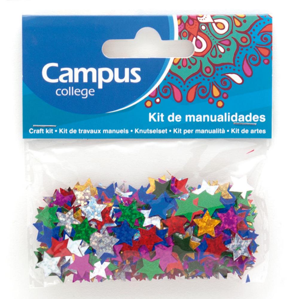 SET MANUALIDADES CAMPUS ESTRELLAS PURPURINA