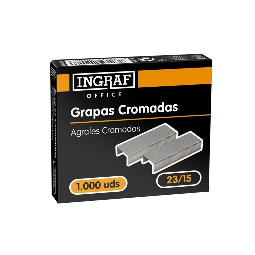 GRAPAS INGRAF OFFICE GRUESOS 23/15  CAJA 1000UDS