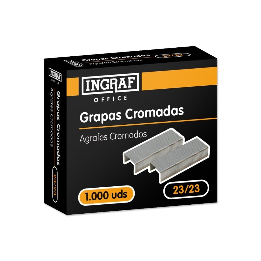 GRAPAS INGRAF OFFICE GRUESOS 23/23 CAJA 1000UDS