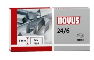 GRAPAS NOVUS 22/6 24/6 GALVANIZADAS