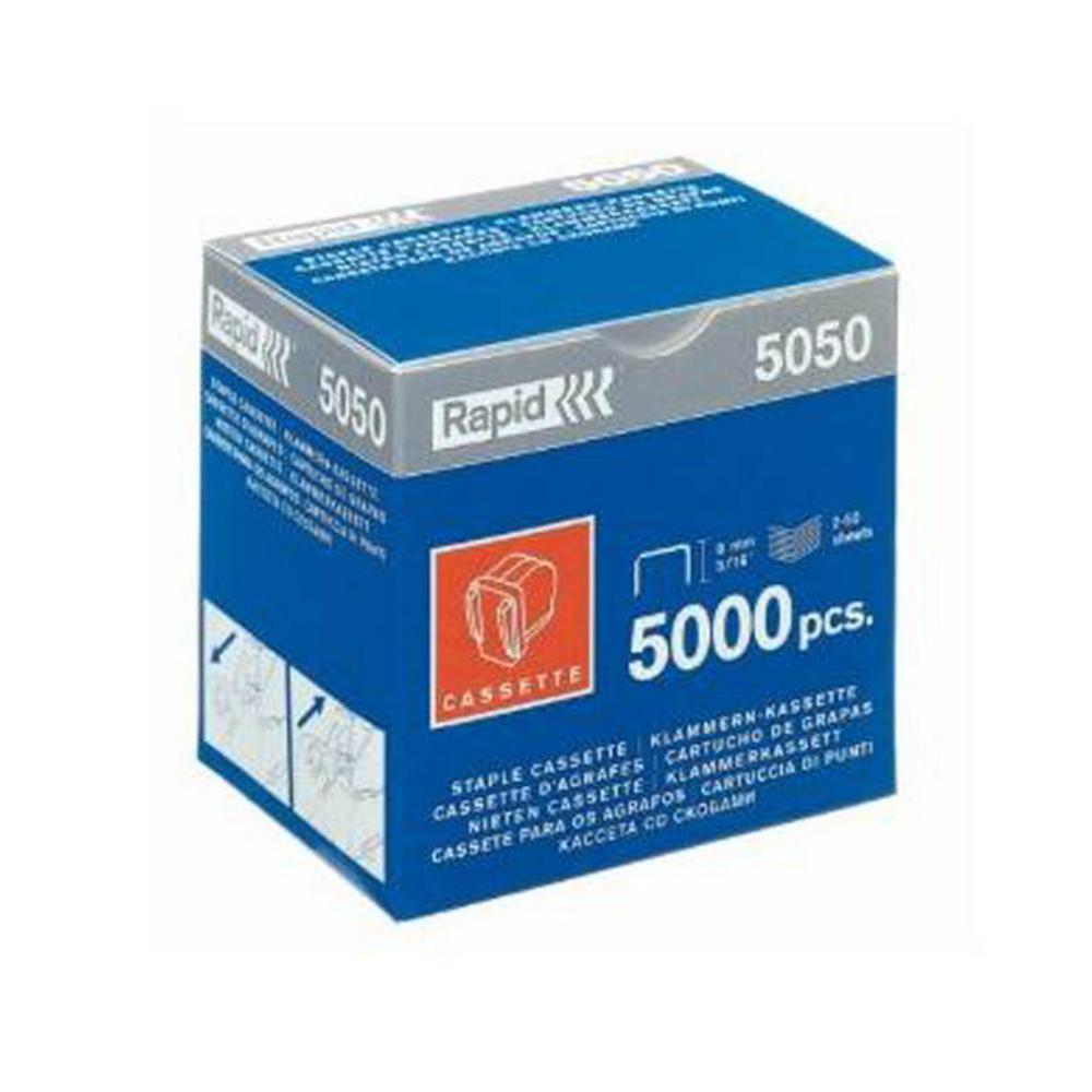 CASETE DE GRAPAS RAPID 5050E 5.000 UDS