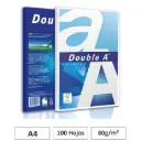 PAPEL DOUBLE A A4 80GR 100H BLANCO
