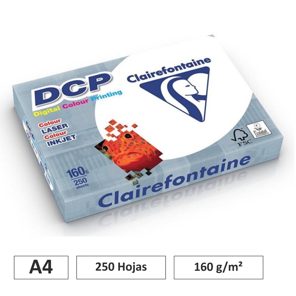 PAPEL CLAIREFONTAINE A4 160G 250 HOJAS