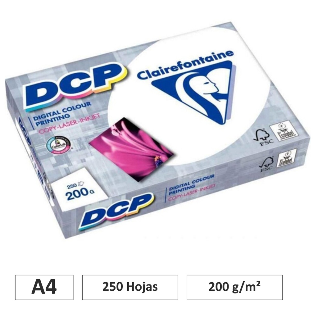 PAPEL CLAIREFONTAINE A4  200G 250 HOJAS