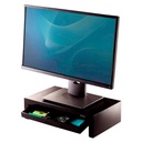 ELEVADOR MONITOR SUITES CON BANDEJA NEGRO FELLOWES
