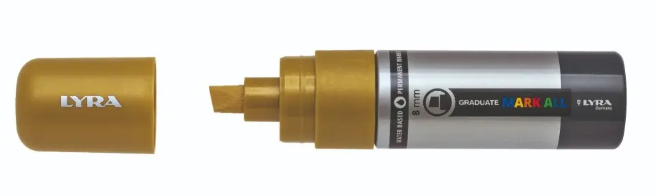 ROTULADOR ACRÍLICO LYRA MARCADOR 8MM ORO 