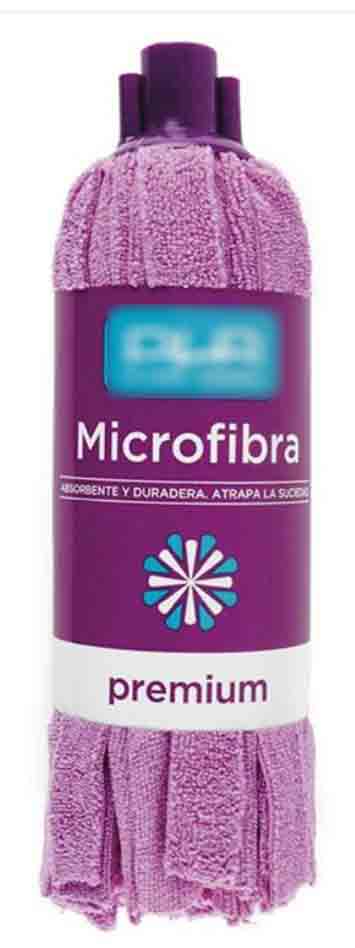 FREGONA CON TIRAS MICROFIBRA PREMIUM ROJA